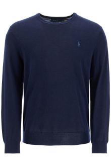 polo ralph lauren crewneck pullover with embroidered